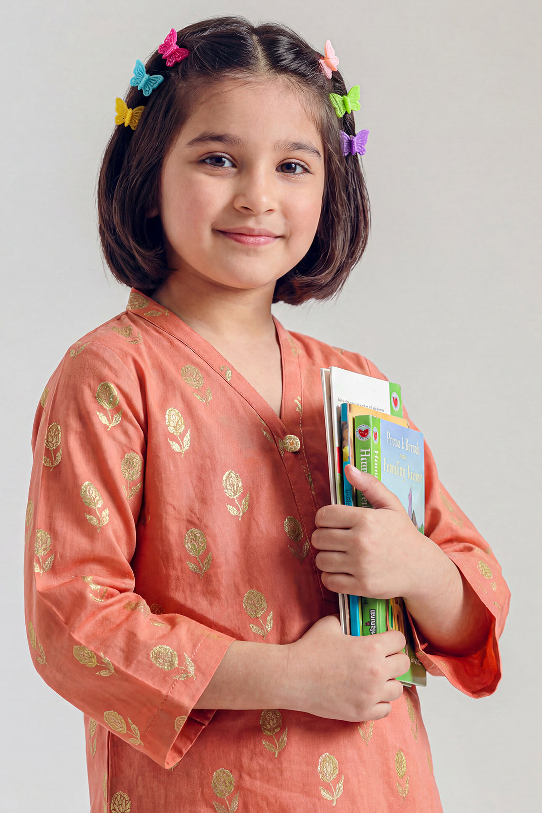 Stitched Cotton Jacquard 2 Piece (Shirt/trouser) For Kids