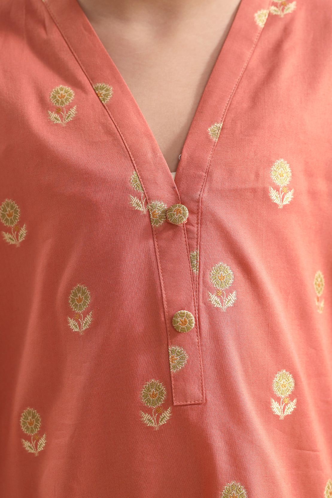Stitched Cotton Jacquard 2 Piece (Shirt/trouser) For Kids