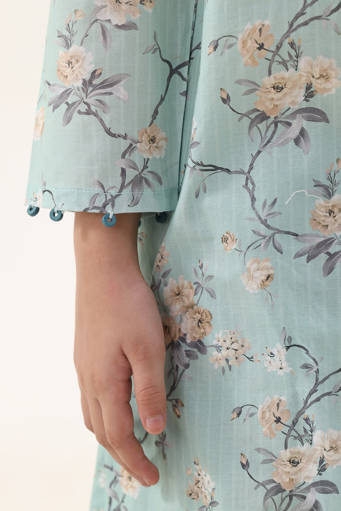 Printed Self Lawn Stitched 2 Piece (Shirt/Trouser) For Kids
