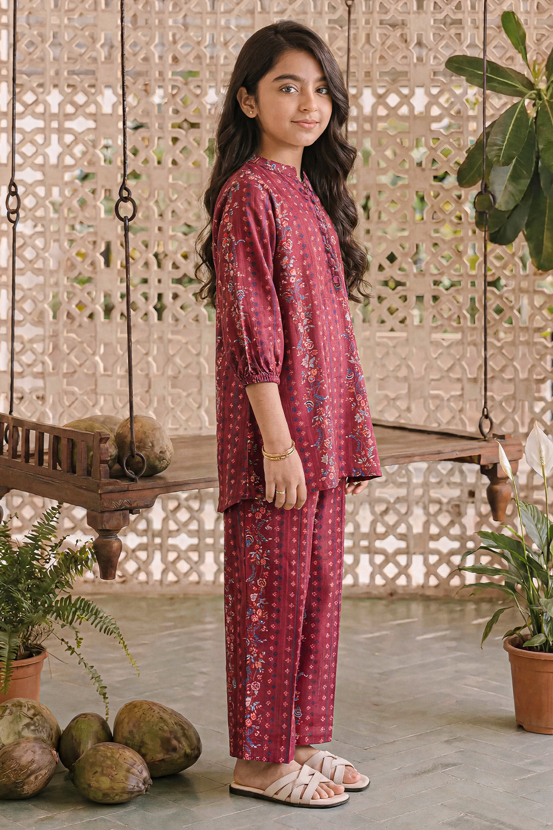 Printed Lawn Stitched 2 Piece (Shirt/Trouser) For Kids