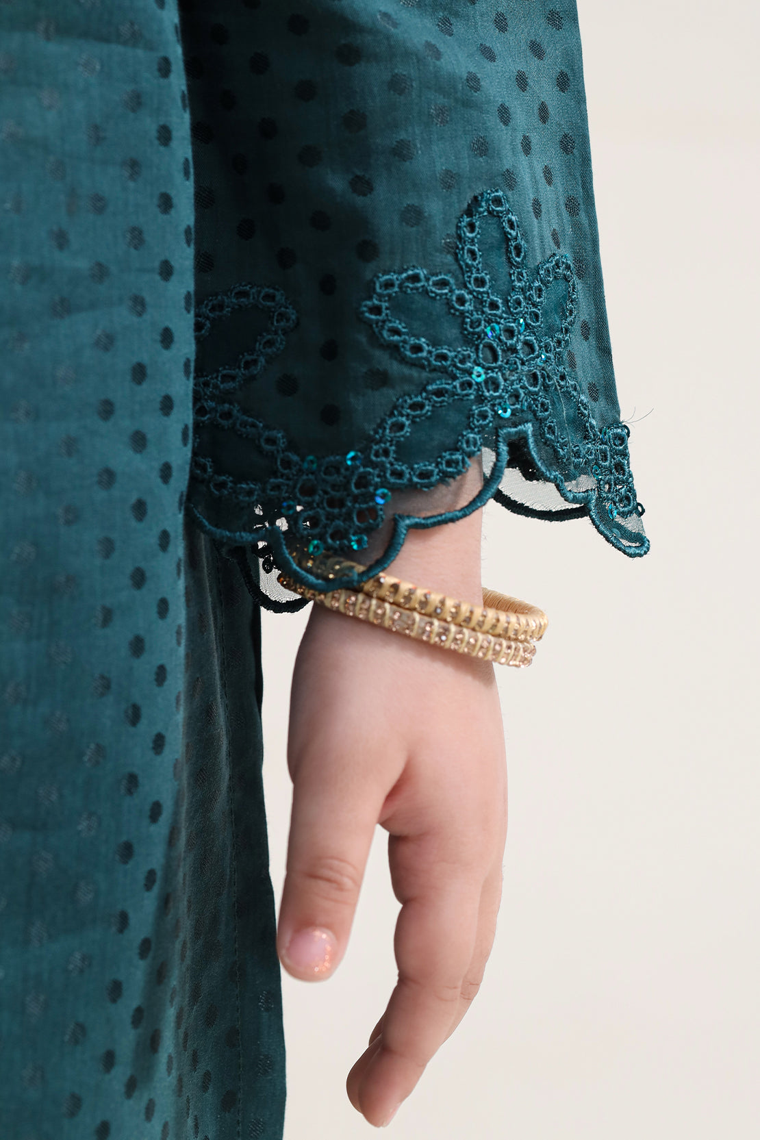 Stitched Cotton Jacquard 2 Piece (Shirt/trouser) For Kids