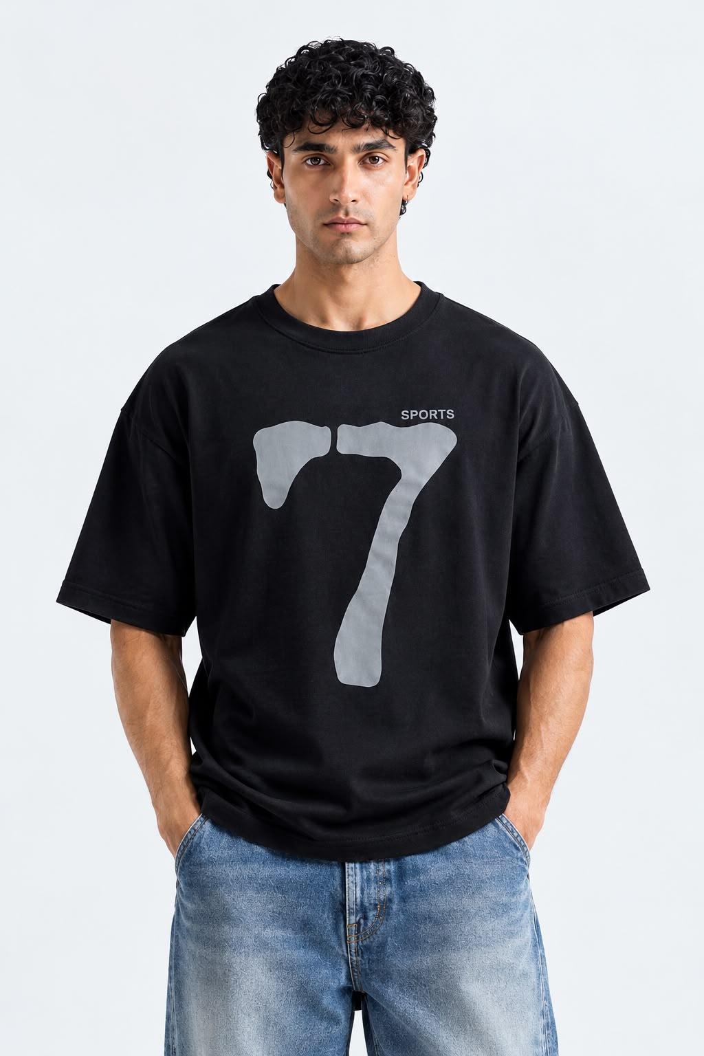 7 Graphic Oversized T-Shirt