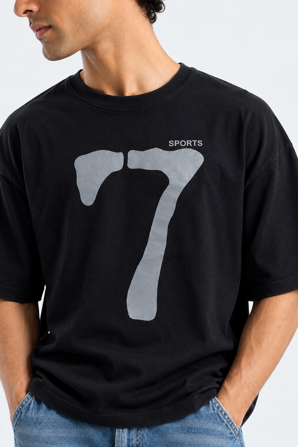 7 Graphic Oversized T-Shirt