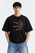 Abstract Motion Graphic Oversized T-Shirt