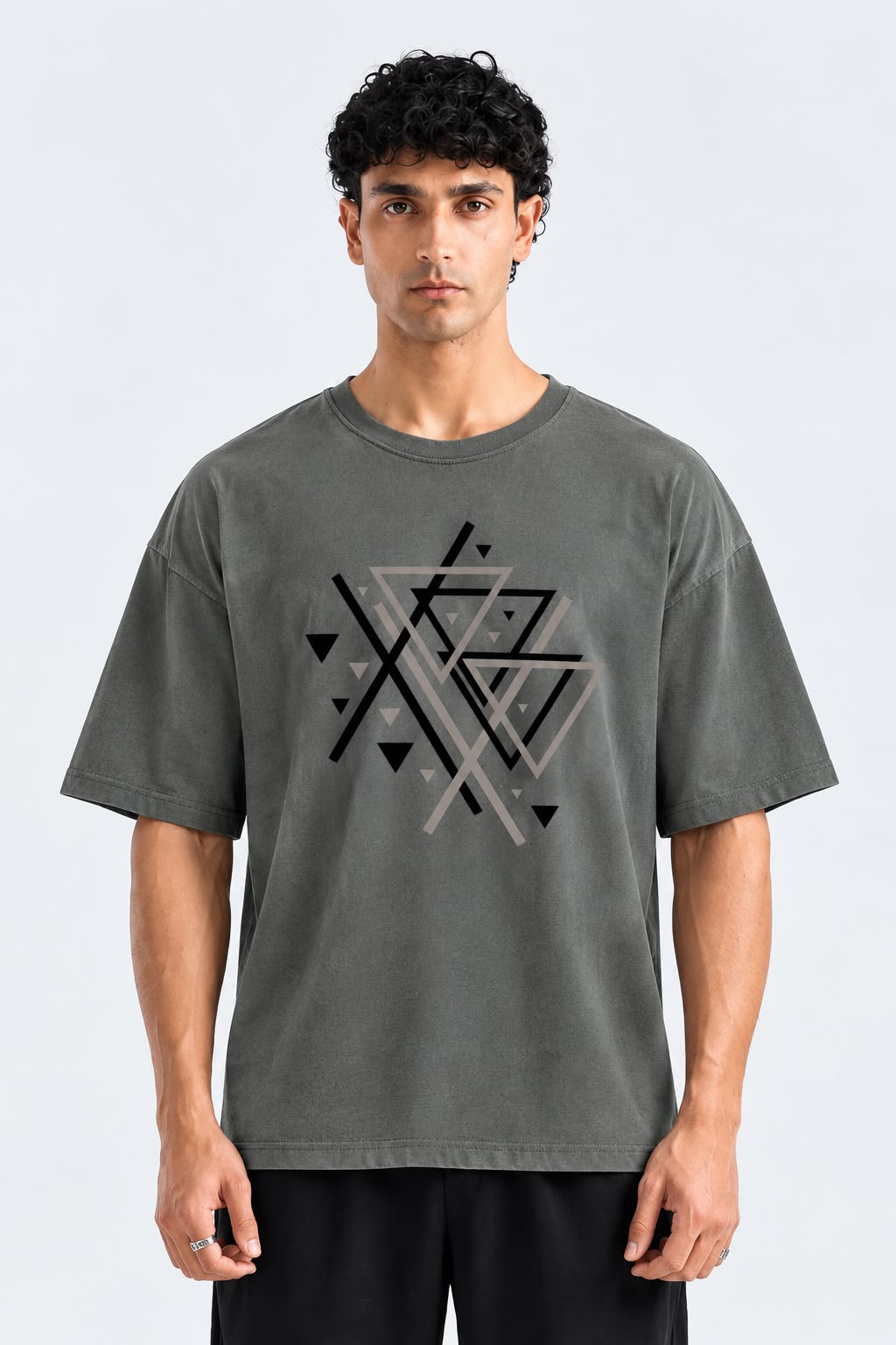 Abstract Graphic Oversized T-Shirt