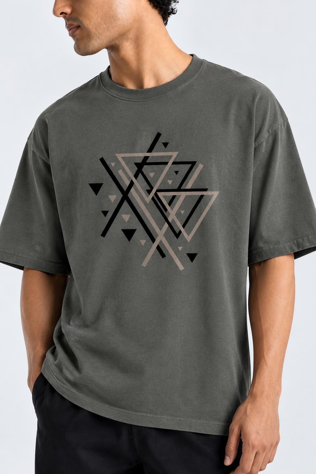 Abstract Graphic Oversized T-Shirt