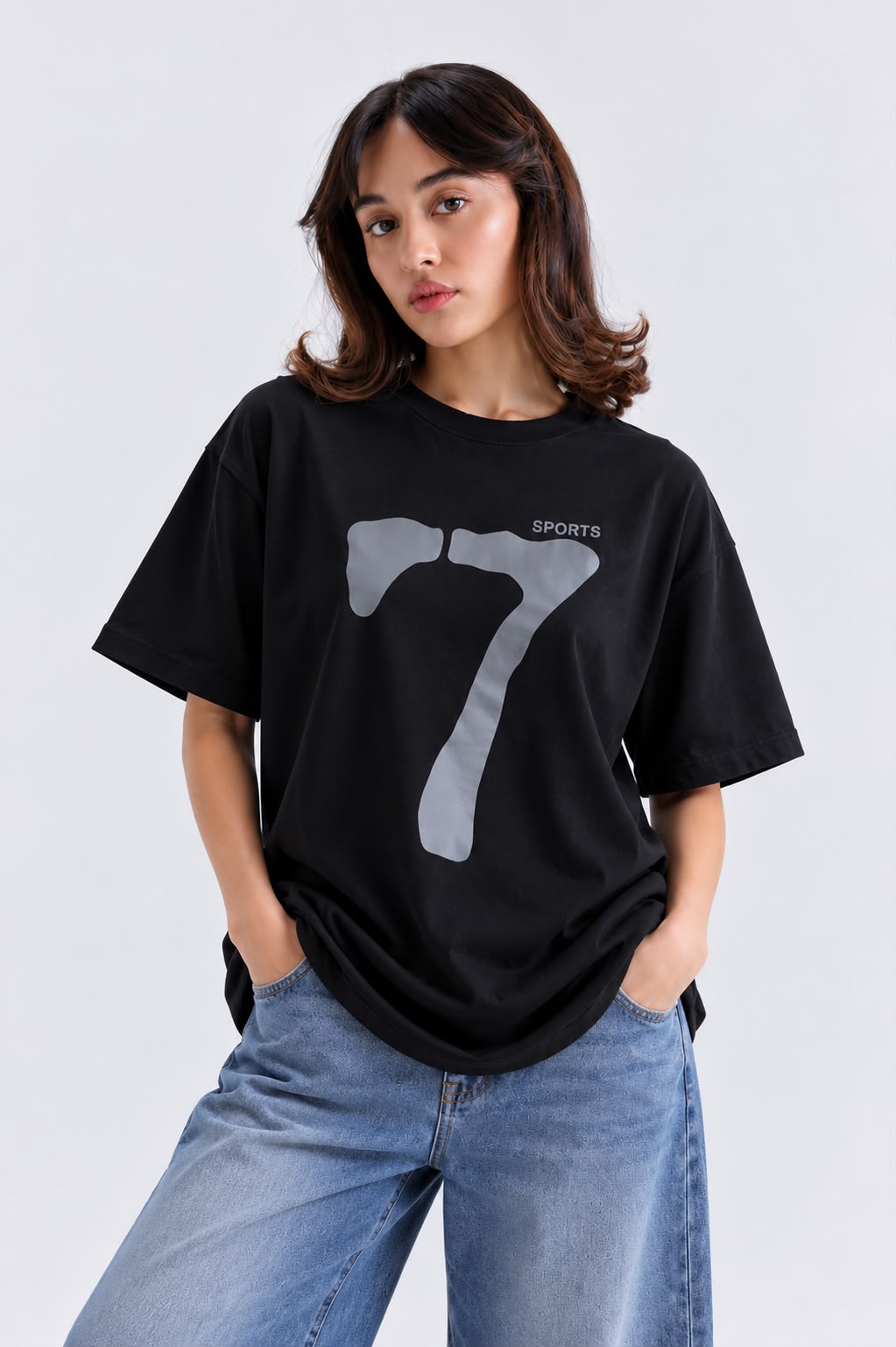 7 Graphic Oversized T-Shirt