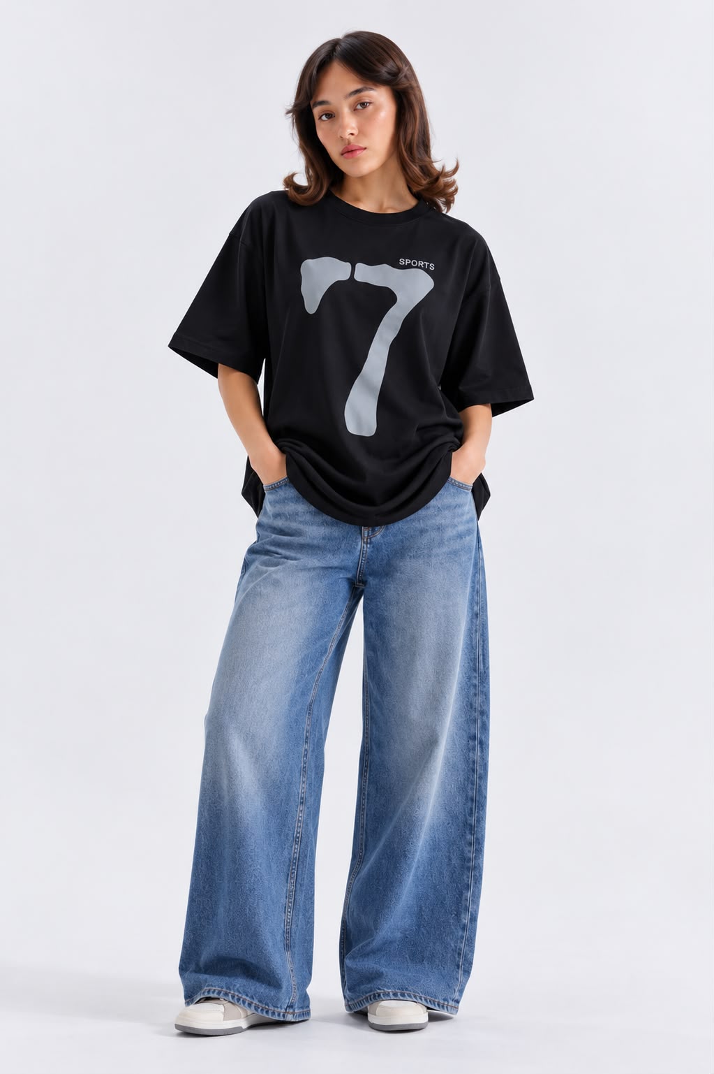 7 Graphic Oversized T-Shirt