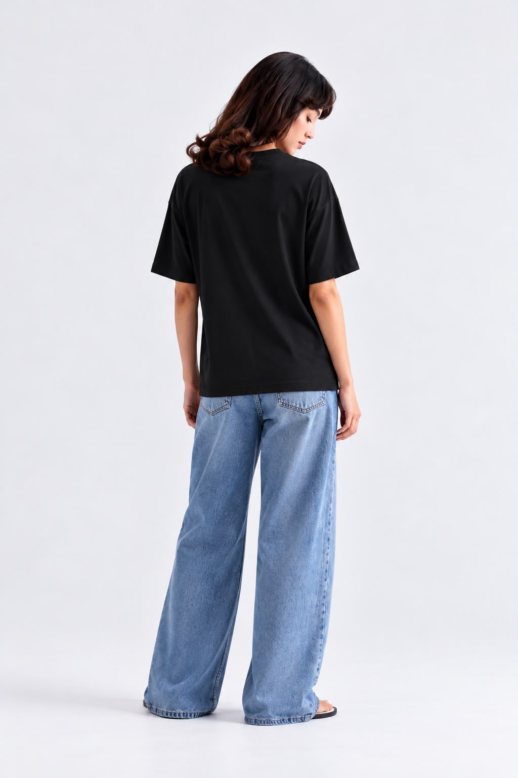 Abstract Motion Graphic Oversized T-Shirt