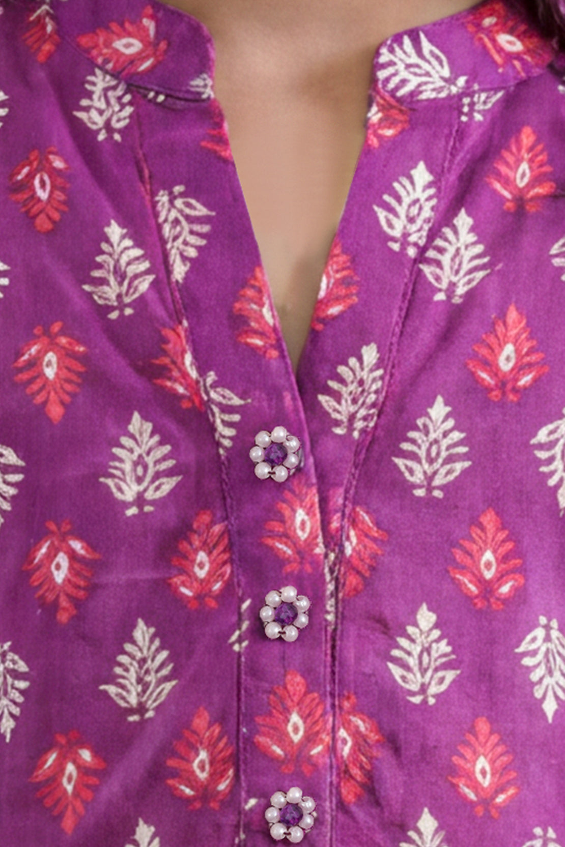 Printed Cambric Stitched 2 Piece (Shirt/Trouser) For Kids
