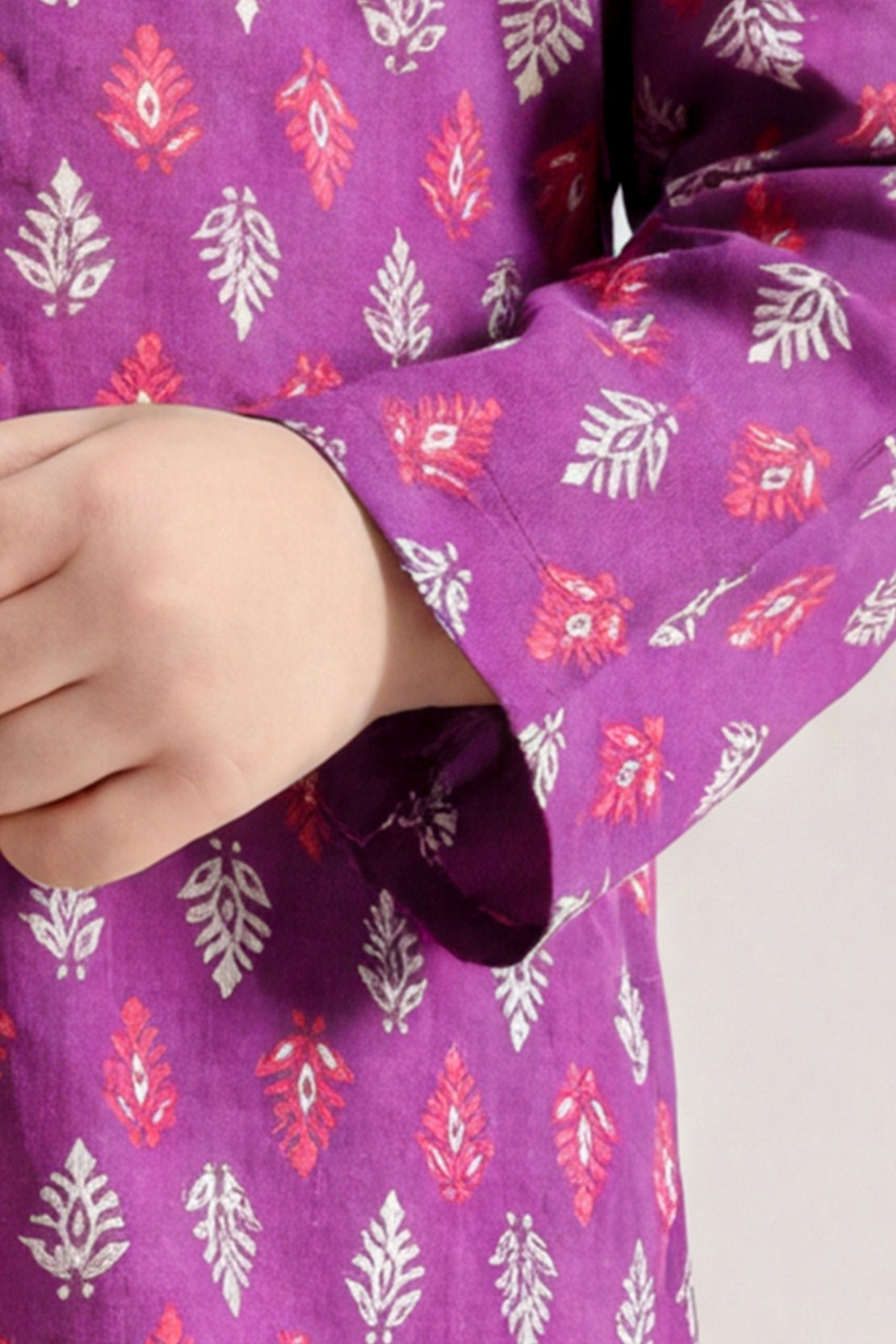 Printed Cambric Stitched 2 Piece (Shirt/Trouser) For Kids