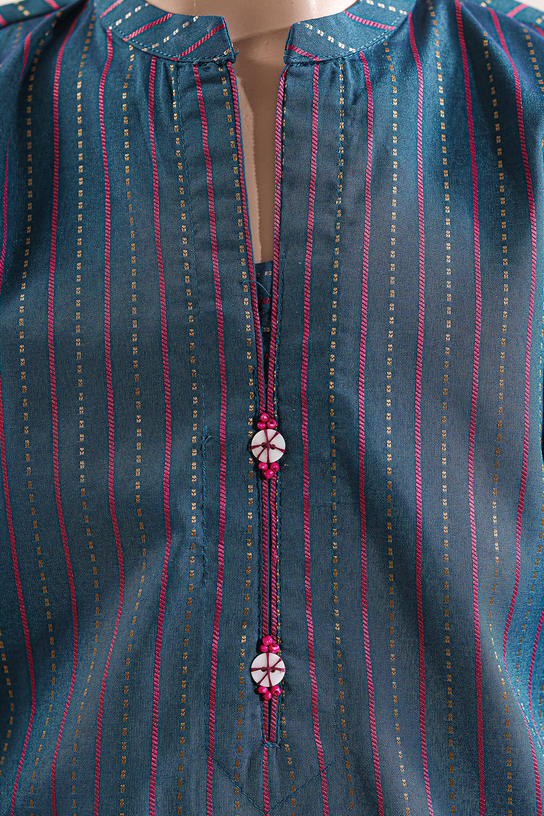 Stitched Cotton Jacquard 2 Piece (Shirt/trouser) For Kids