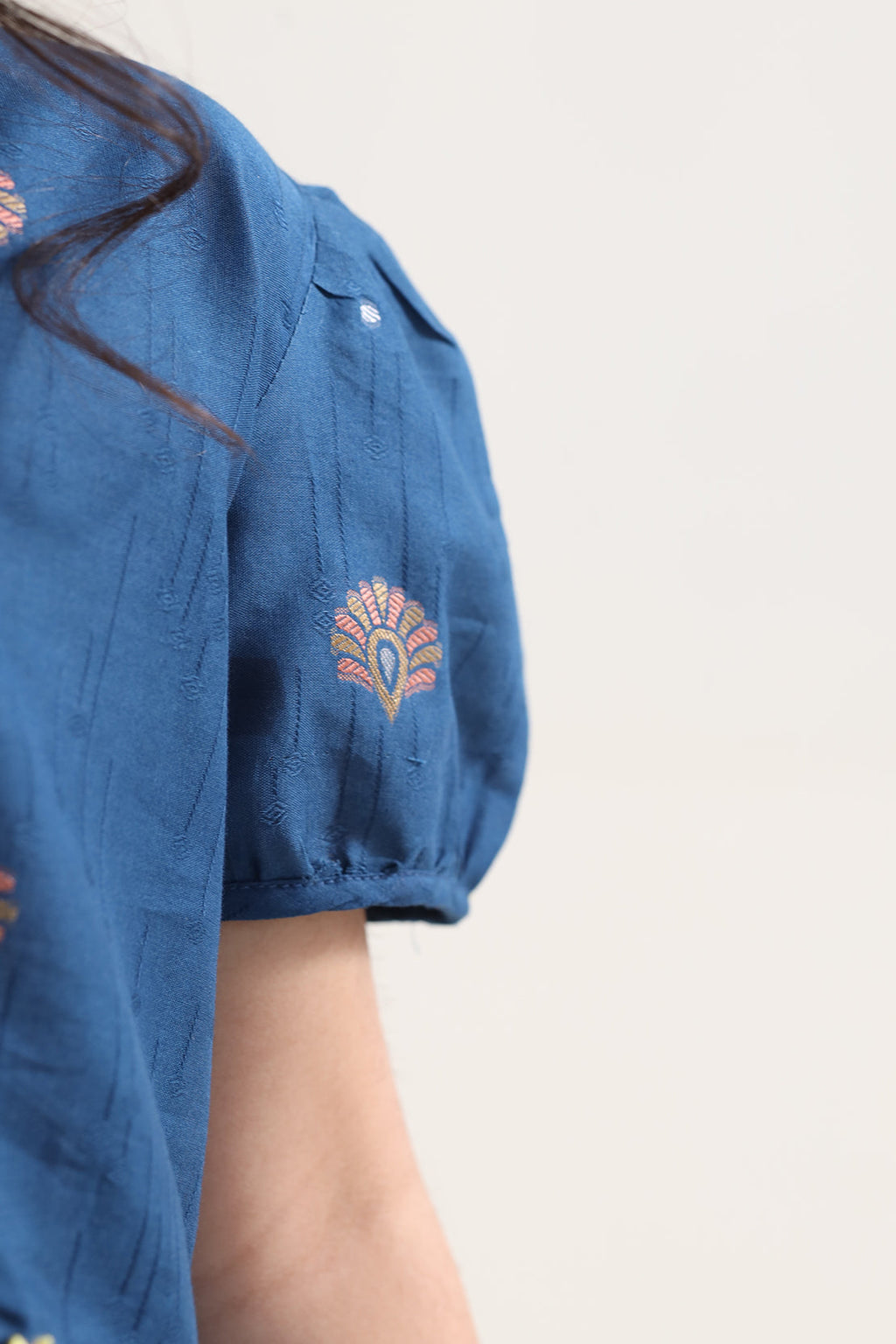 Stitched Cotton Jacquard 2 Piece (Shirt/trouser) For Kids