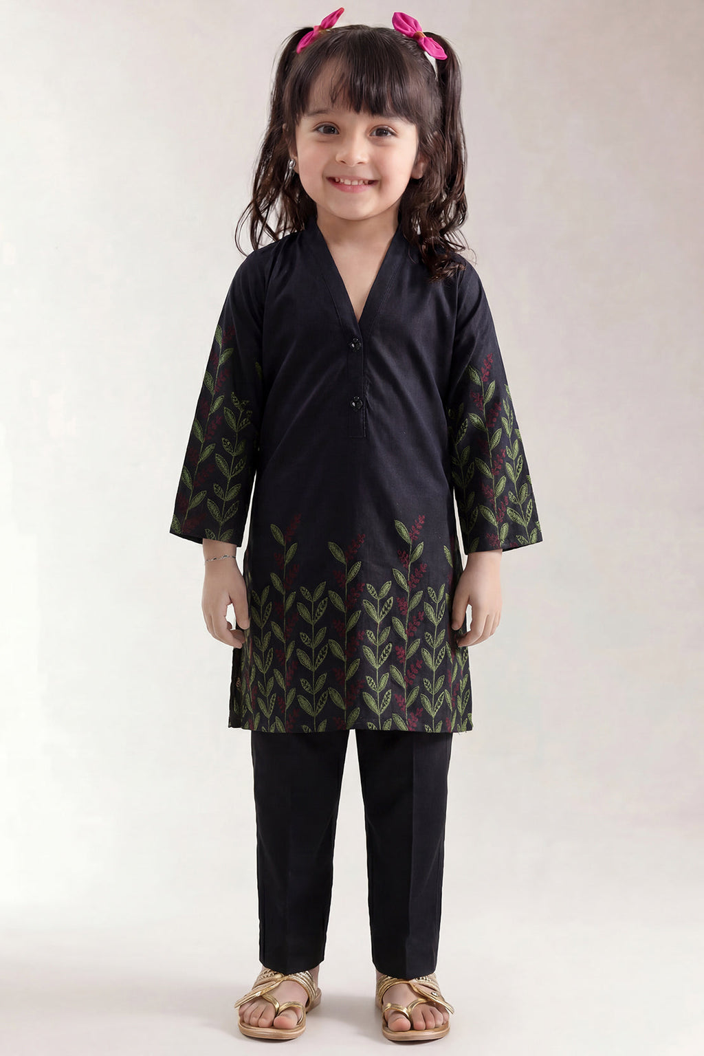 Stitched Jacquard Viscose 2 Piece (Shirt/trouser) For Kids