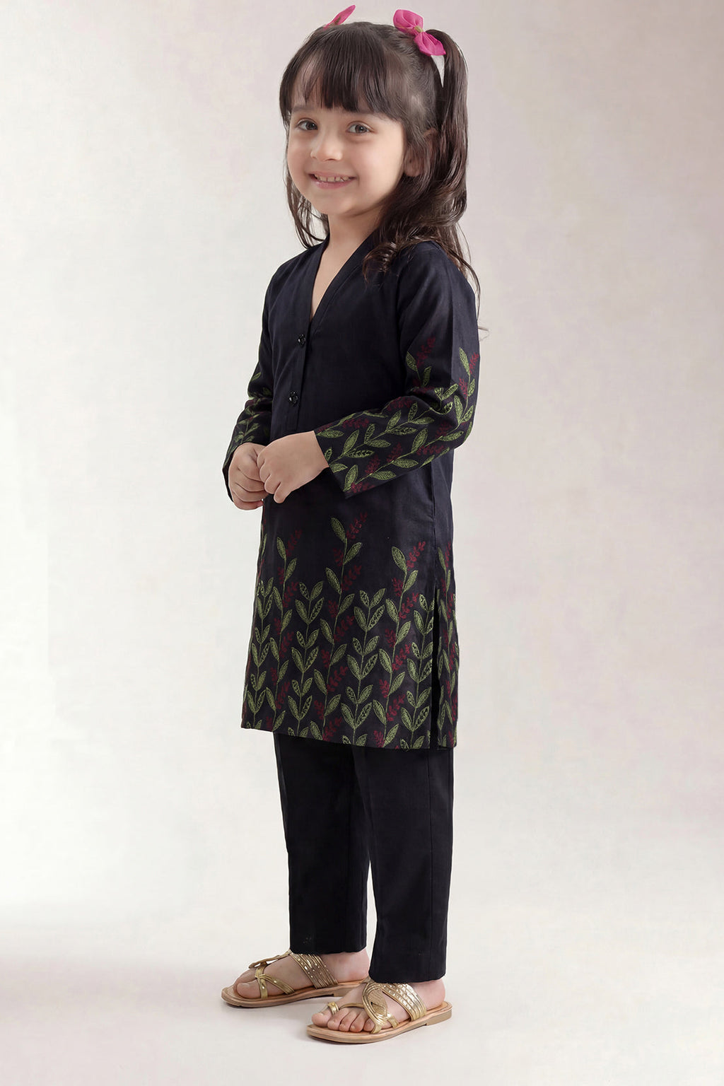 Stitched Jacquard Viscose 2 Piece (Shirt/trouser) For Kids