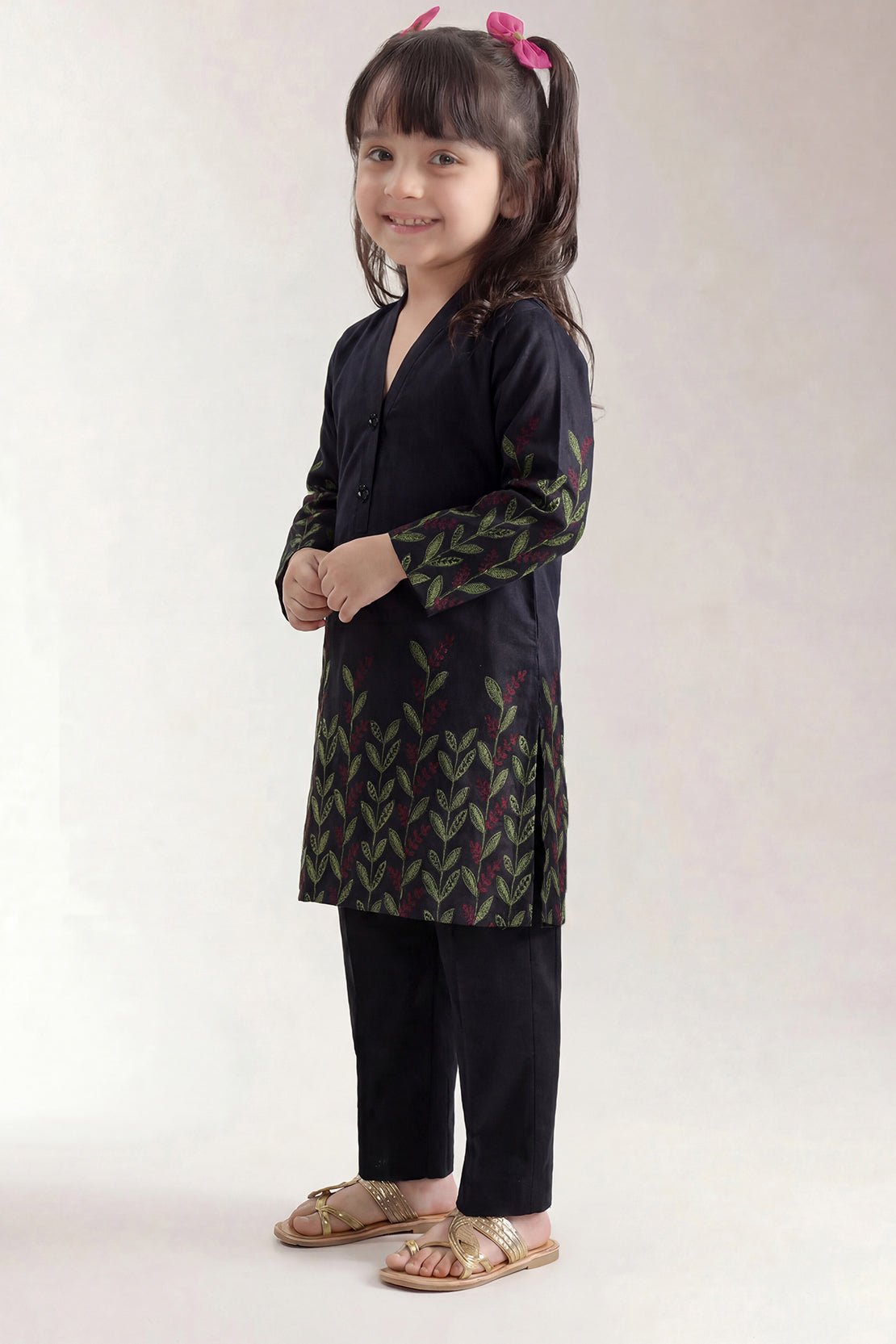 Stitched Jacquard Viscose 2 Piece (Shirt/trouser) For Kids