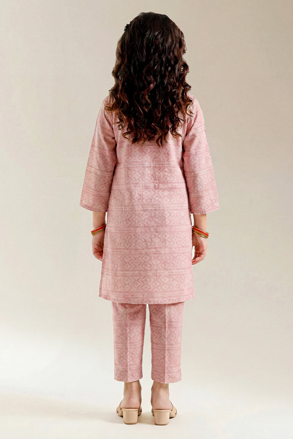 Stitched Cotton Jacquard 2 Piece (Shirt/trouser) For Kids