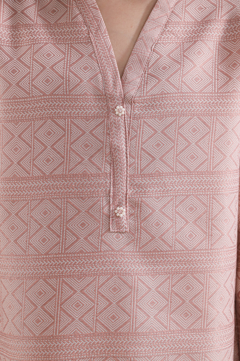 Stitched Cotton Jacquard 2 Piece (Shirt/trouser) For Kids