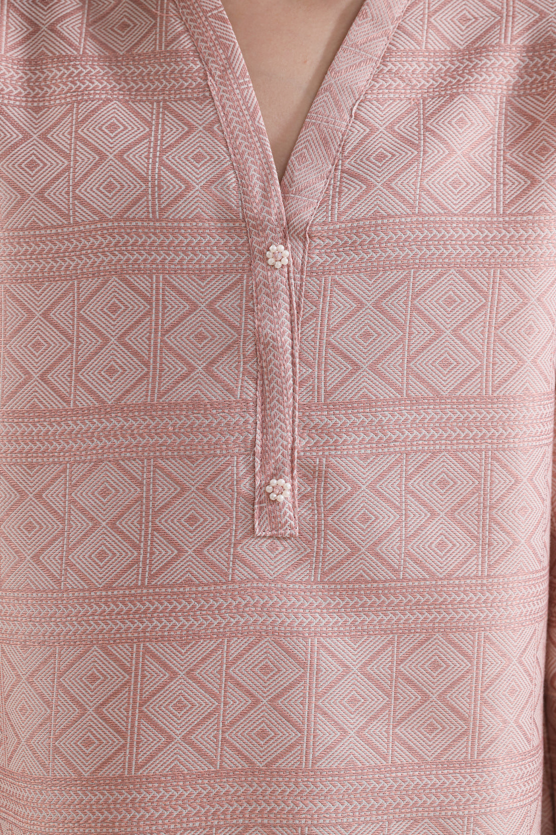 Stitched Cotton Jacquard 2 Piece (Shirt/trouser) For Kids