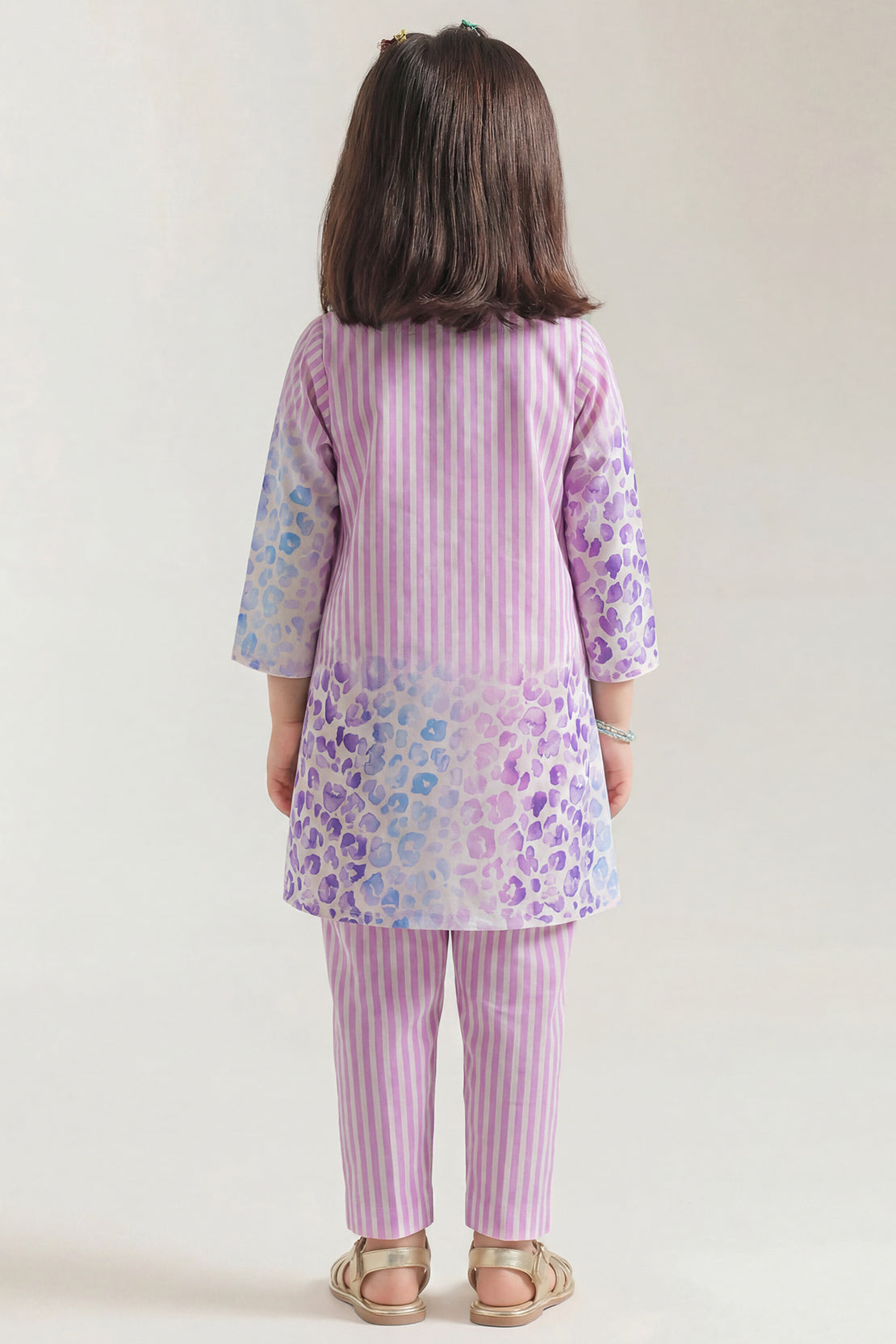 Printed Cambric Stitched 2 Piece (Shirt/Trouser) For Kids