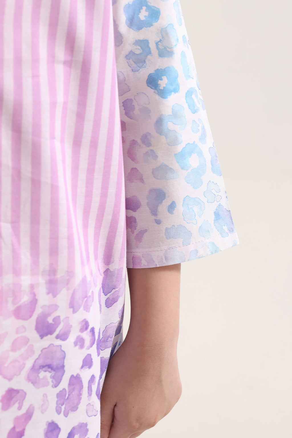 Printed Cambric Stitched 2 Piece (Shirt/Trouser) For Kids