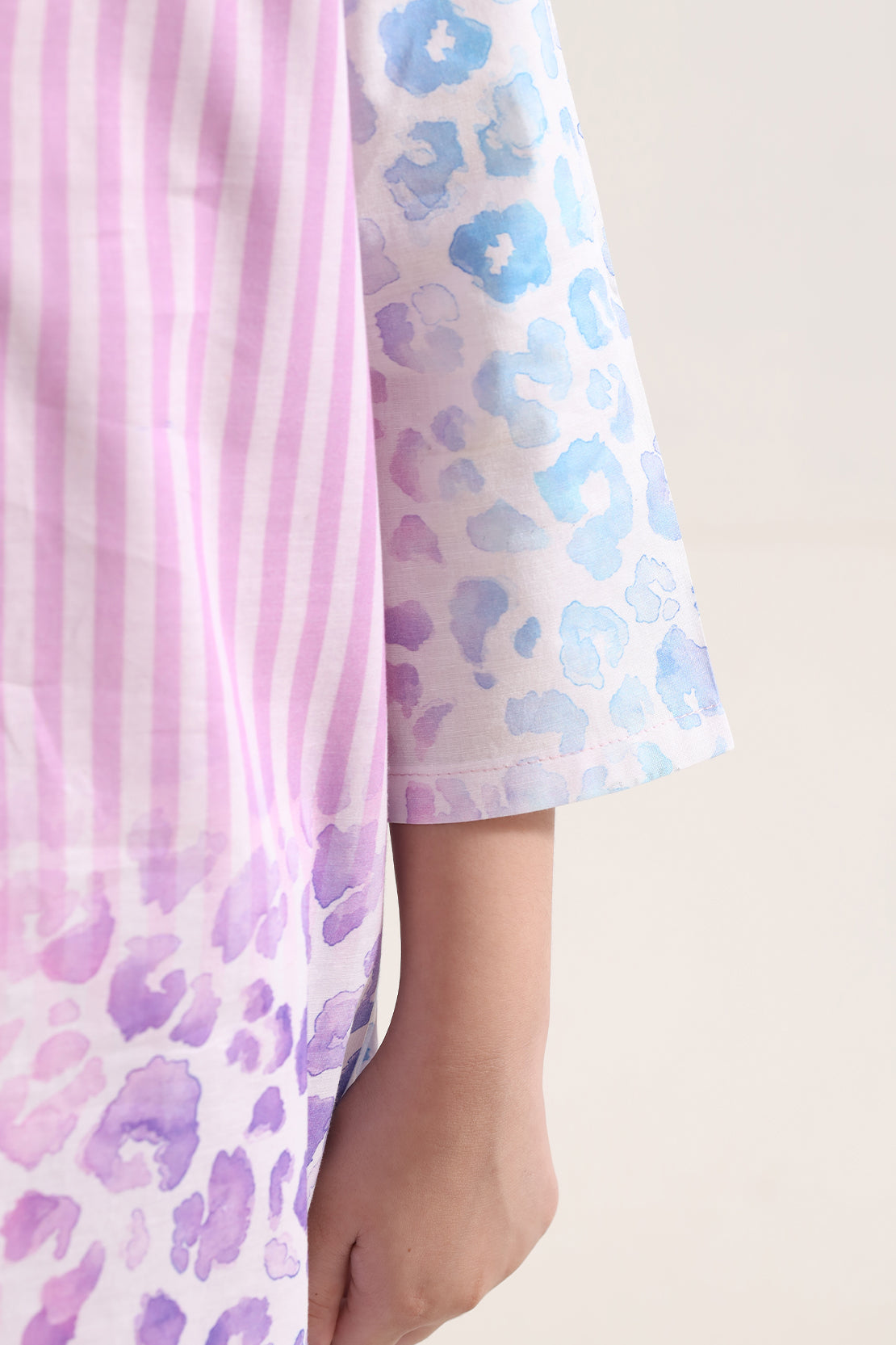 Printed Cambric Stitched 2 Piece (Shirt/Trouser) For Kids