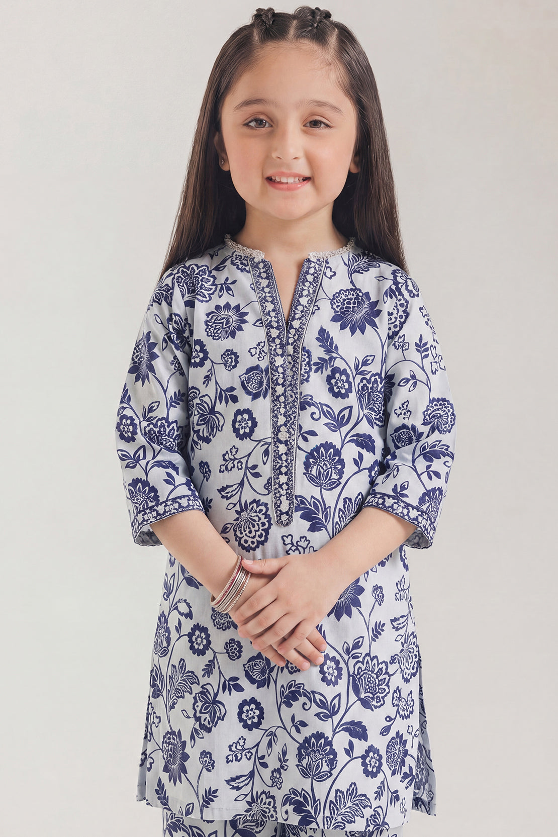 Printed Lawn Stitched 2 Piece (Shirt/Trouser) For Kids