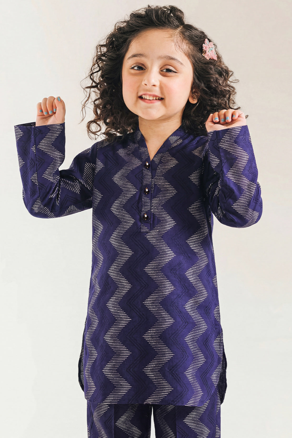 Stitched Cotton Jacquard 2 Piece (Shirt/trouser) For Kids