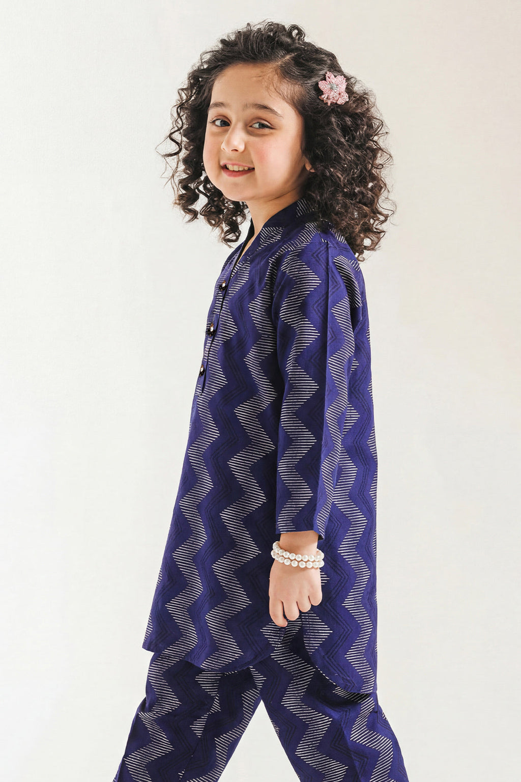 Stitched Cotton Jacquard 2 Piece (Shirt/trouser) For Kids