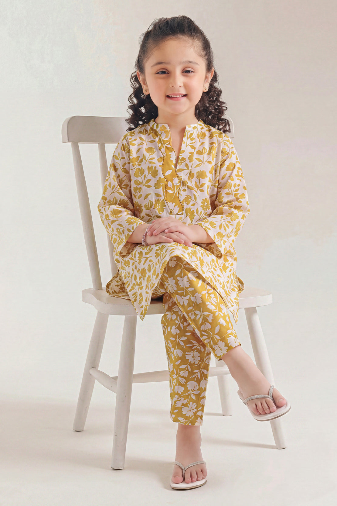 Printed Lawn Stitched 2 Piece (Shirt/Trouser) For Kids