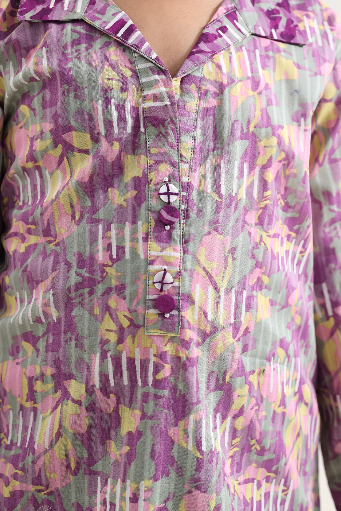 Printed Lawn Stitched 2 Piece (Shirt/Trouser) For Kids