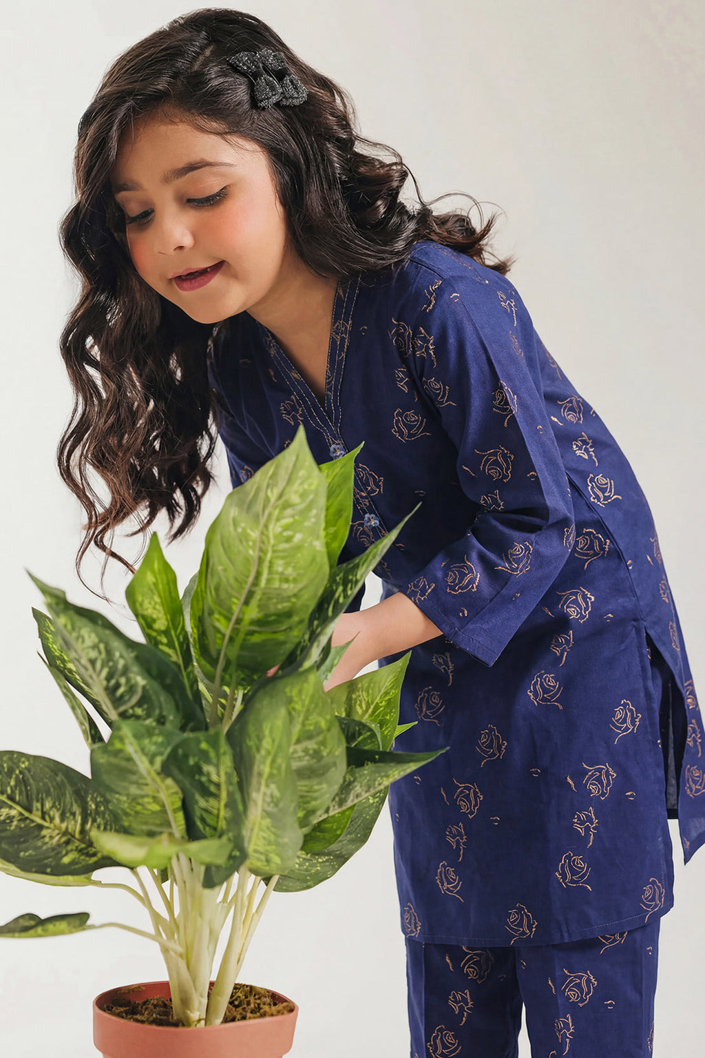 Stitched Cotton Jacquard 2 Piece (Shirt/trouser) For Kids