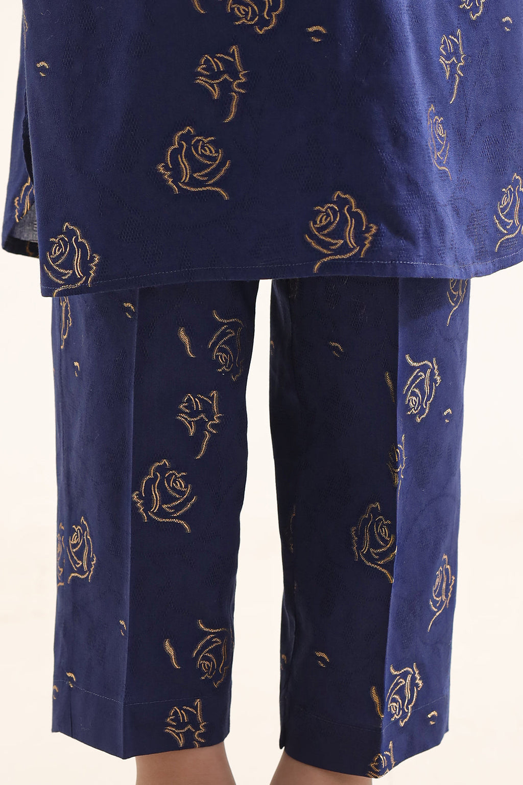 Stitched Cotton Jacquard 2 Piece (Shirt/trouser) For Kids
