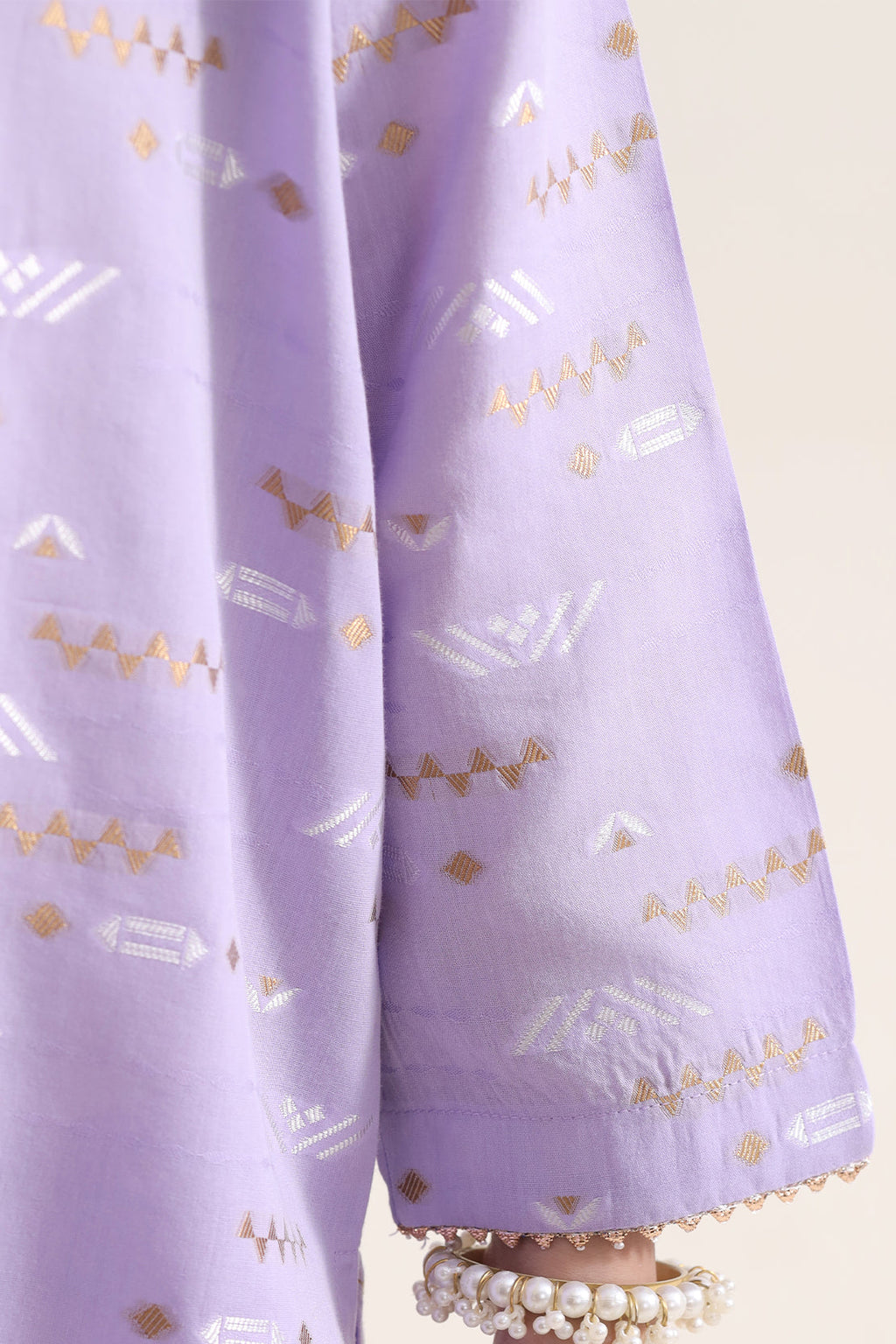 Stitched Cotton Jacquard 2 Piece (Shirt/trouser) For Kids