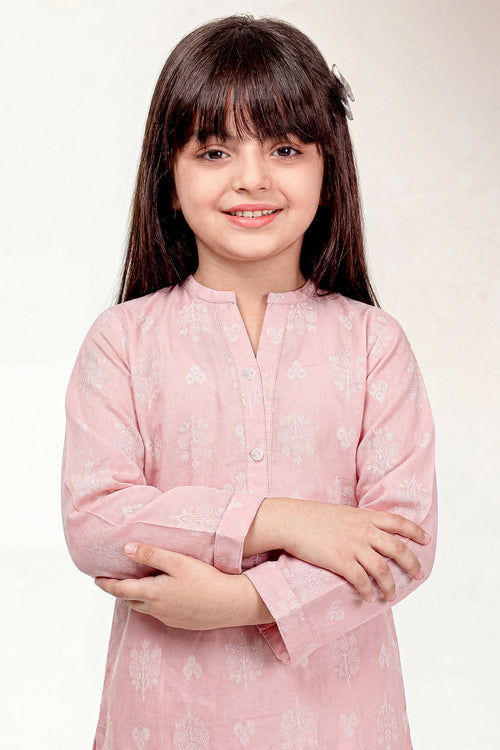 Cotton Jacquard Stitched 2 Piece (Shirt/Trouser) For Kids