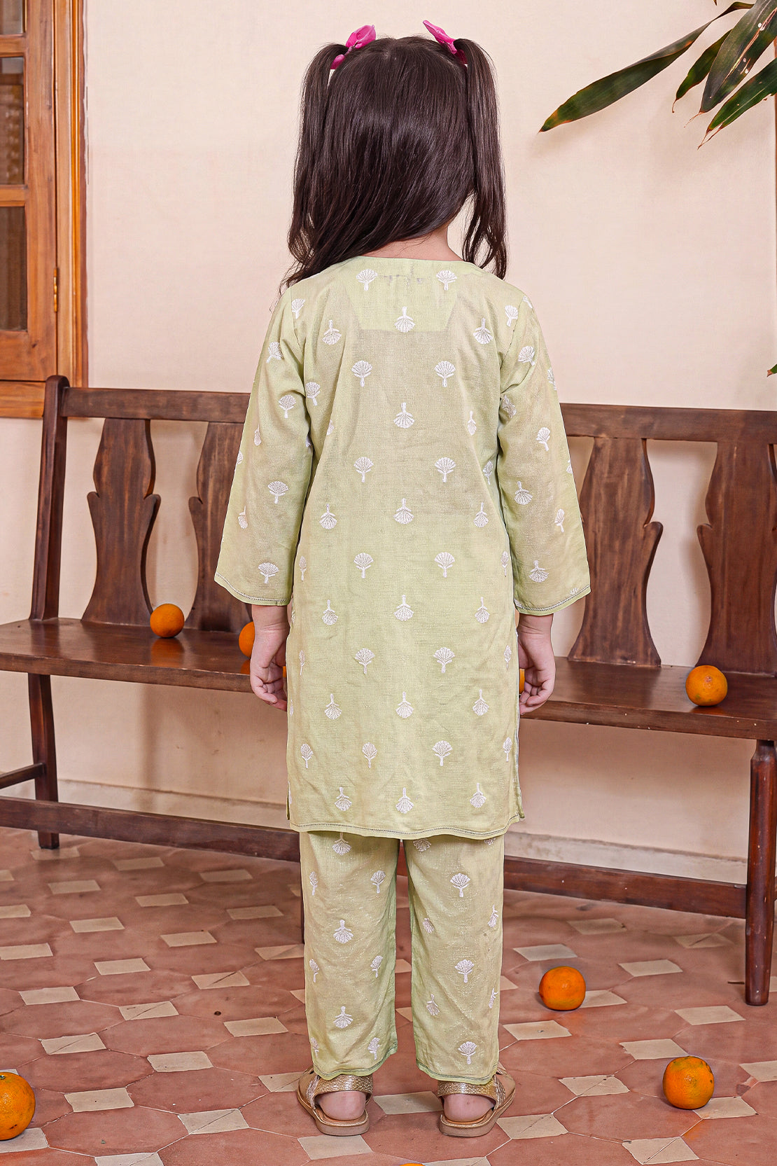 Stitched Cotton Jacquard 2 Piece (Shirt/trouser) For Kids