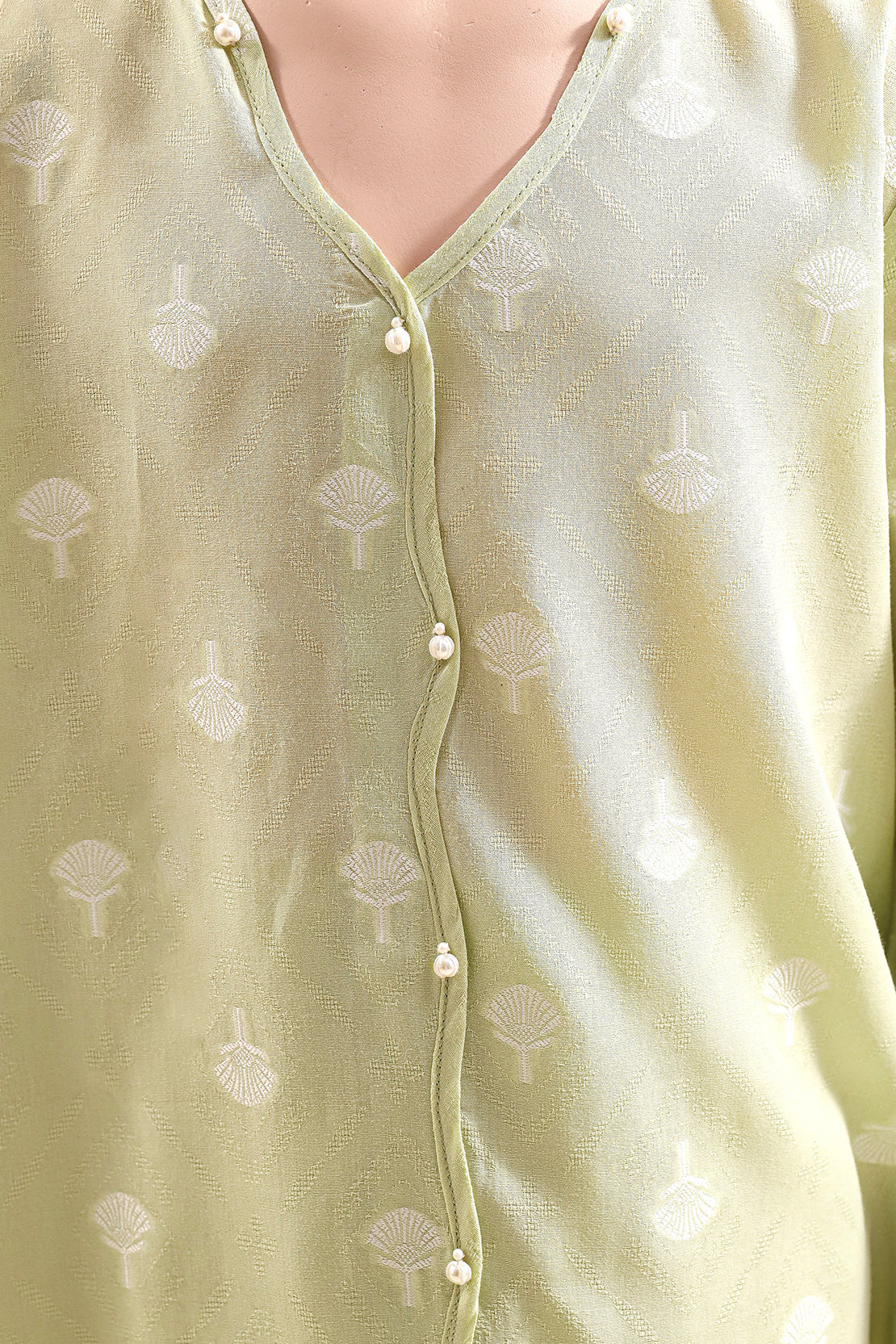 Stitched Cotton Jacquard 2 Piece (Shirt/trouser) For Kids