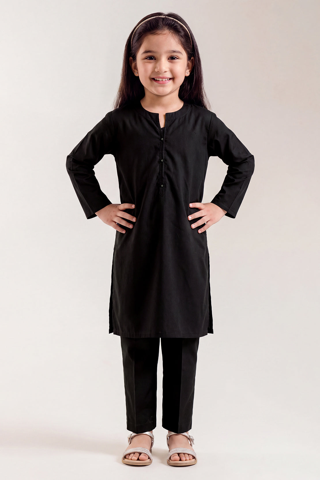 Stitched Cotton Jacquard 2 Piece (Shirt/trouser) For Kids