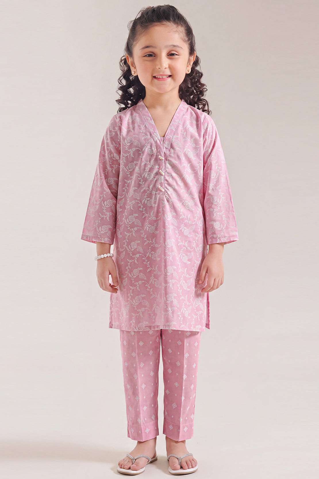 Printed Lawn Stitched 2 Piece (Shirt/Trouser) For Kids