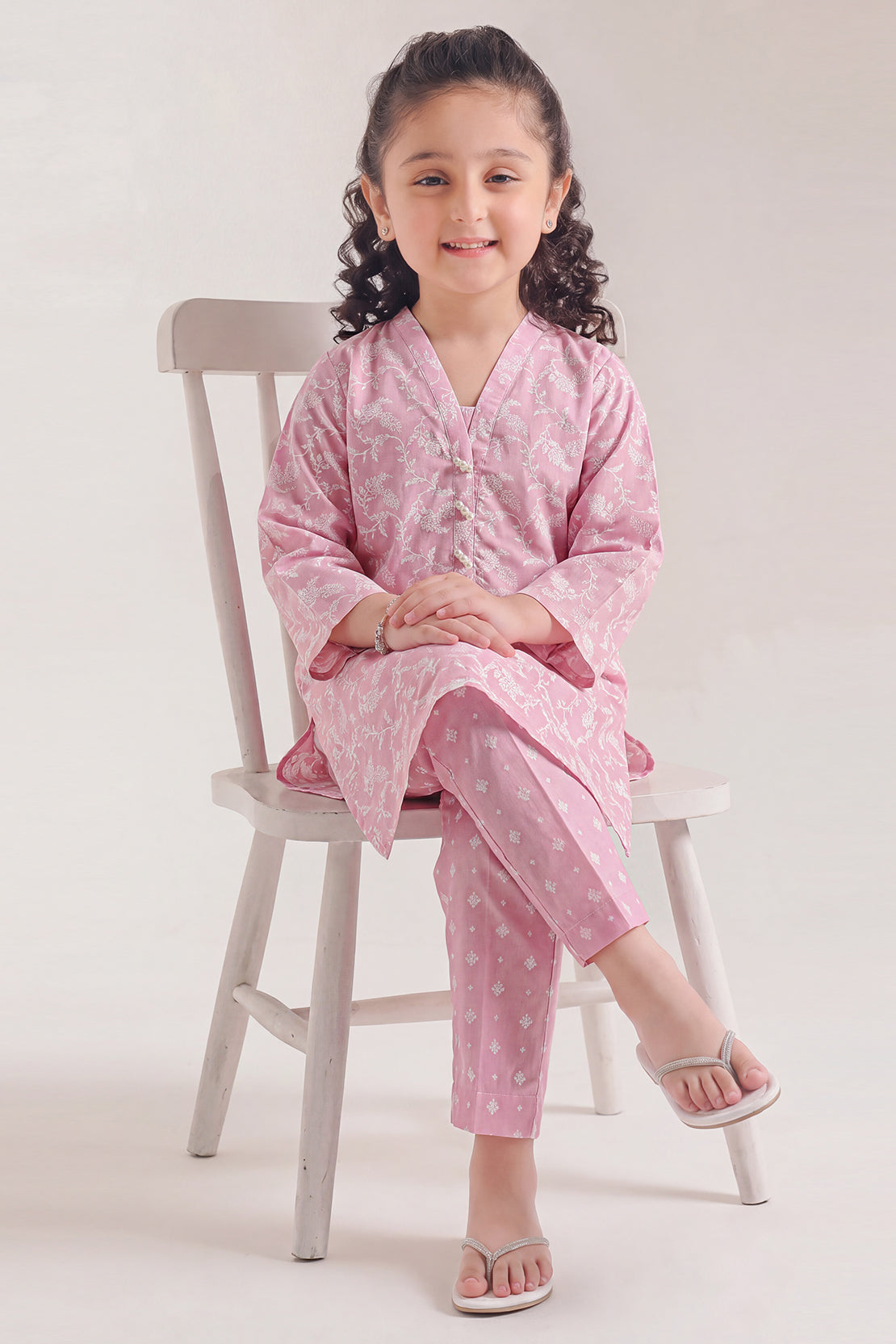 Printed Lawn Stitched 2 Piece (Shirt/Trouser) For Kids
