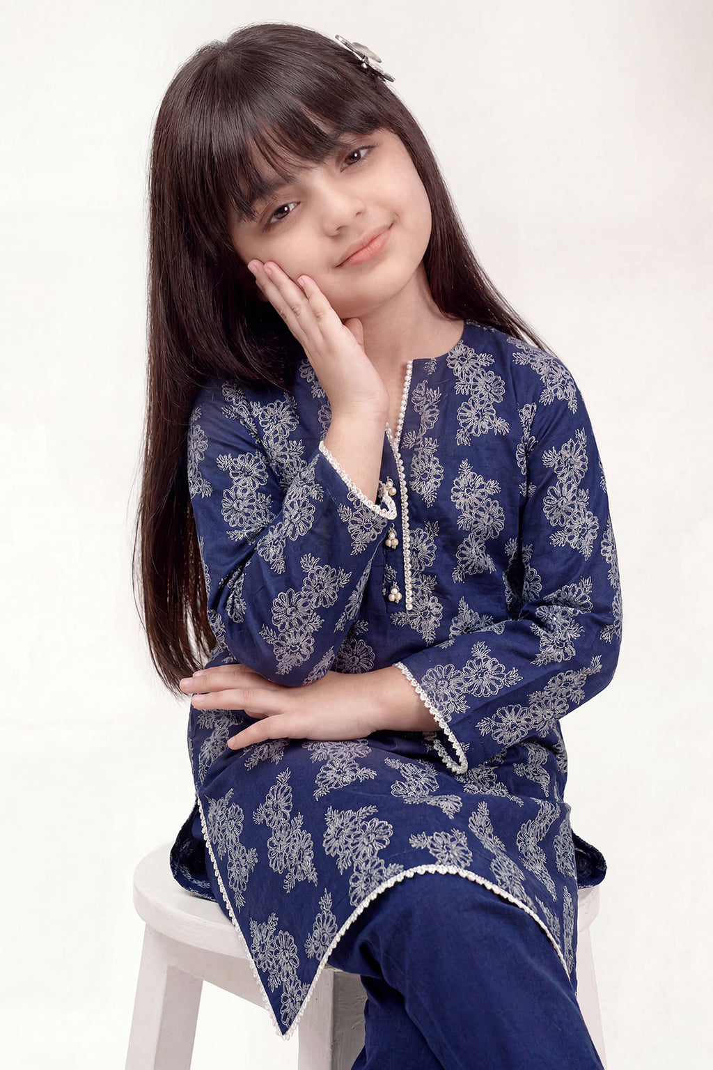 Printed Lawn Stitched 2 Piece (Shirt/Trouser) For Kids