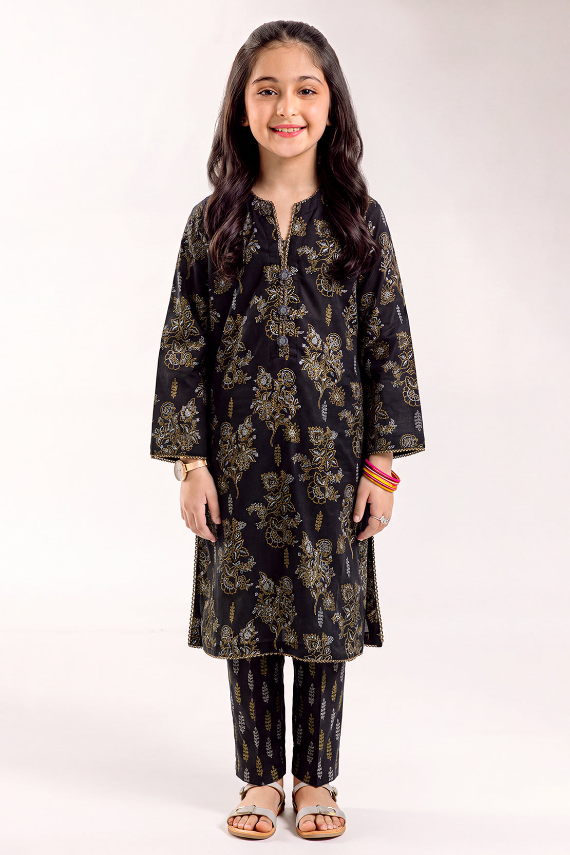 Printed Lawn Stitched 2 Piece (Shirt/Trouser) For Kids