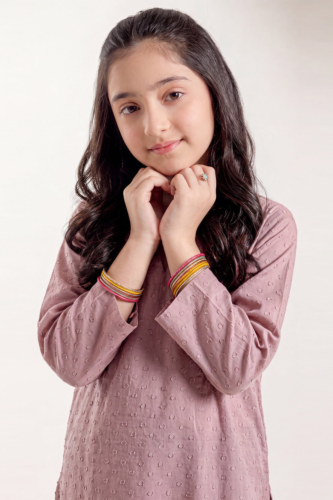 Stitched Cotton Jacquard 2 Piece (Shirt/trouser) For Kids