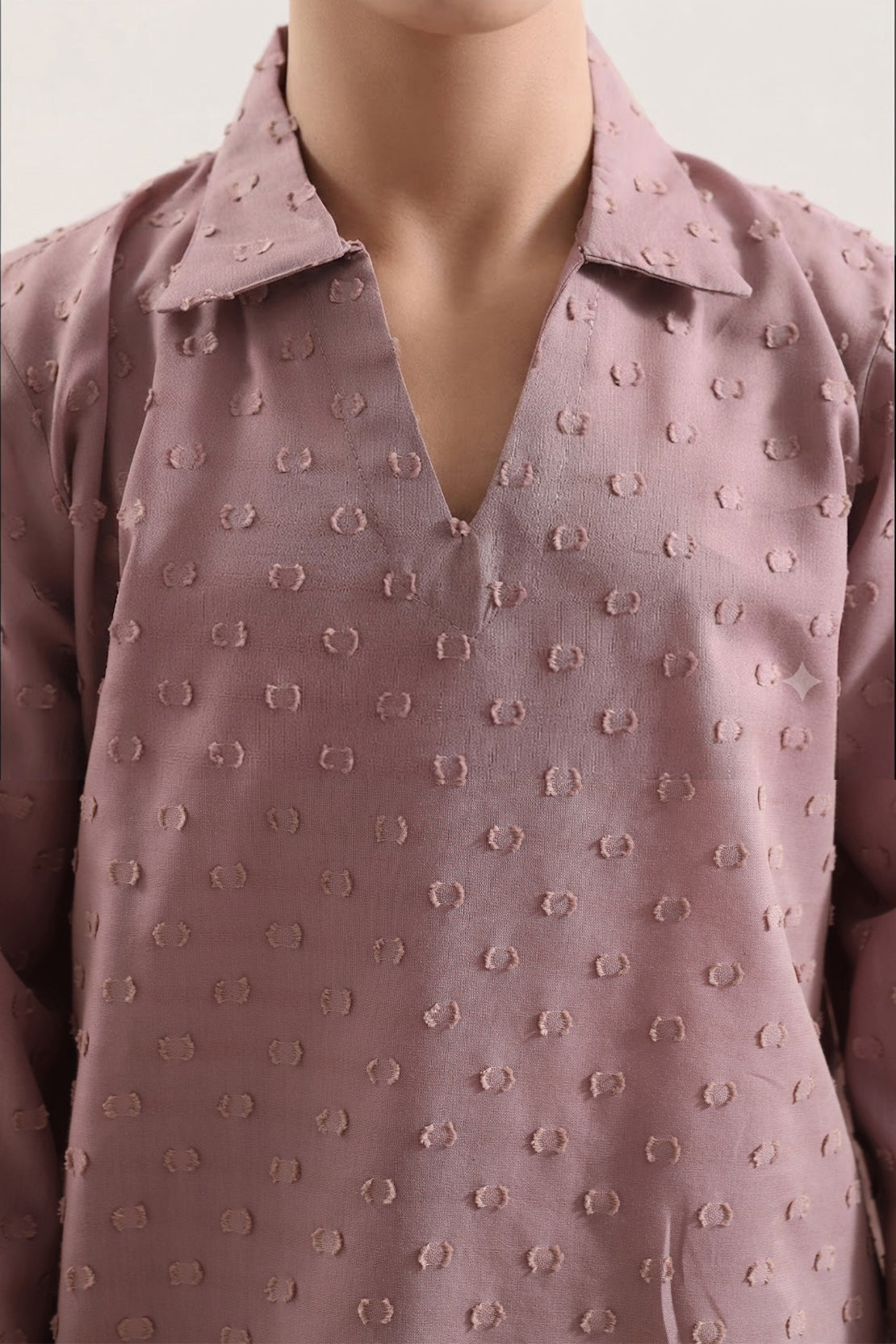 Stitched Cotton Jacquard 2 Piece (Shirt/trouser) For Kids