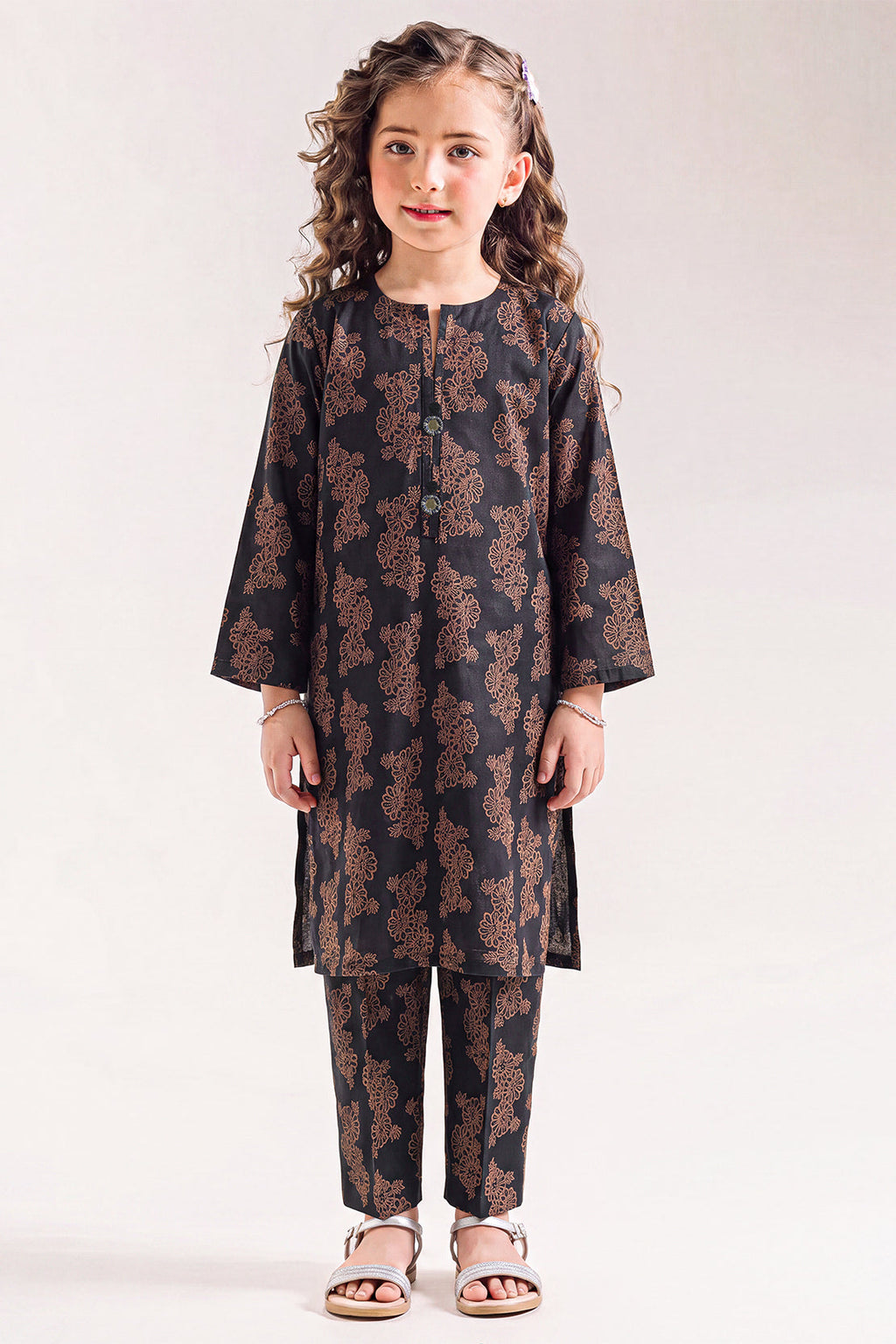 Printed Lawn Stitched 2 Piece (Shirt/Trouser) For Kids