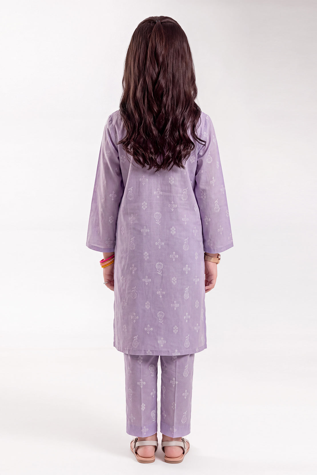 Stitched Cotton Jacquard 2 Piece (Shirt/trouser) For Kids