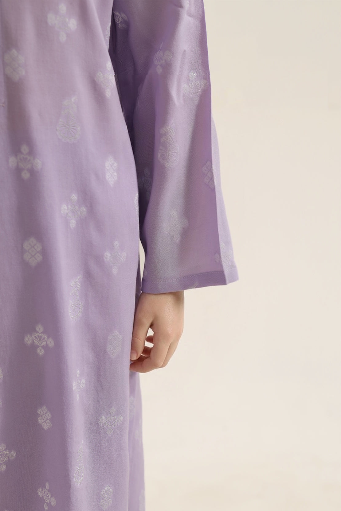 Stitched Cotton Jacquard 2 Piece (Shirt/trouser) For Kids