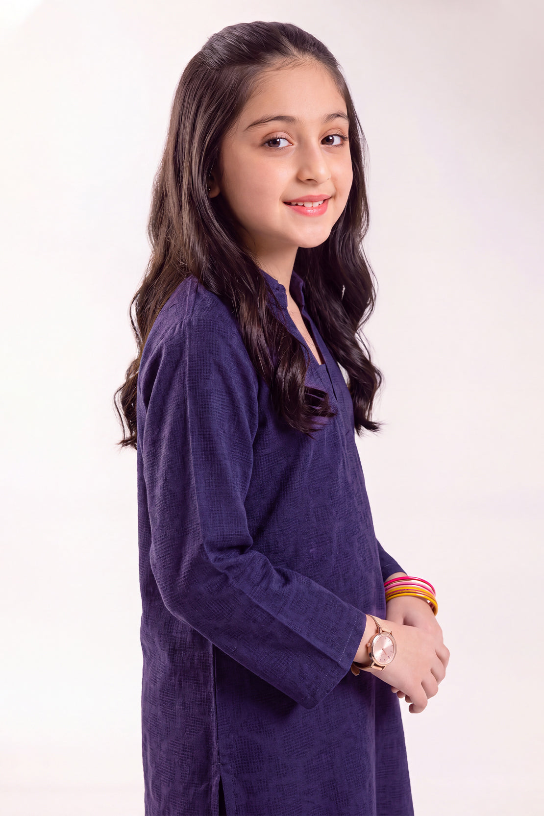 Stitched Cotton Jacquard 2 Piece (Shirt/trouser) For Kids