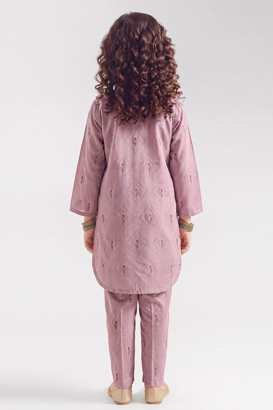Stitched Cotton Jacquard 2 Piece (Shirt/trouser) For Kids
