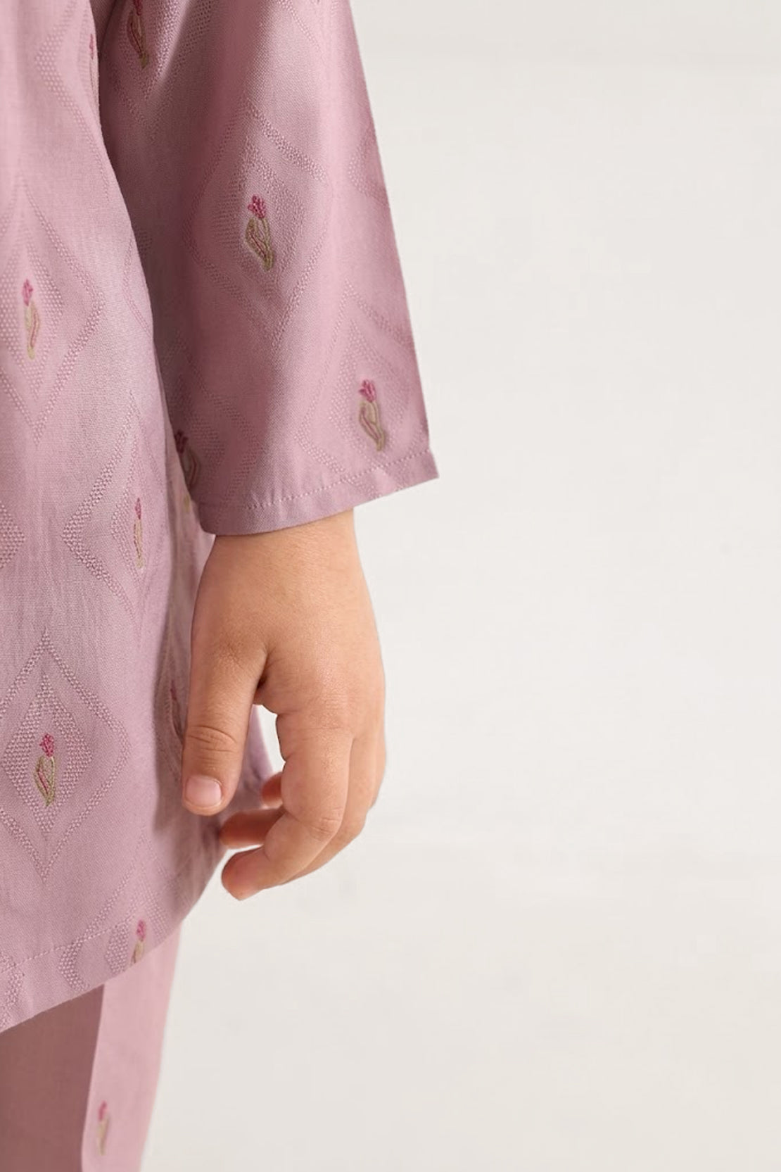 Stitched Cotton Jacquard 2 Piece (Shirt/trouser) For Kids